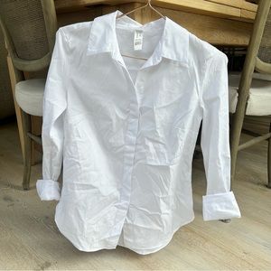 Spanx Petite The Best Button Down White - Size XS Petite